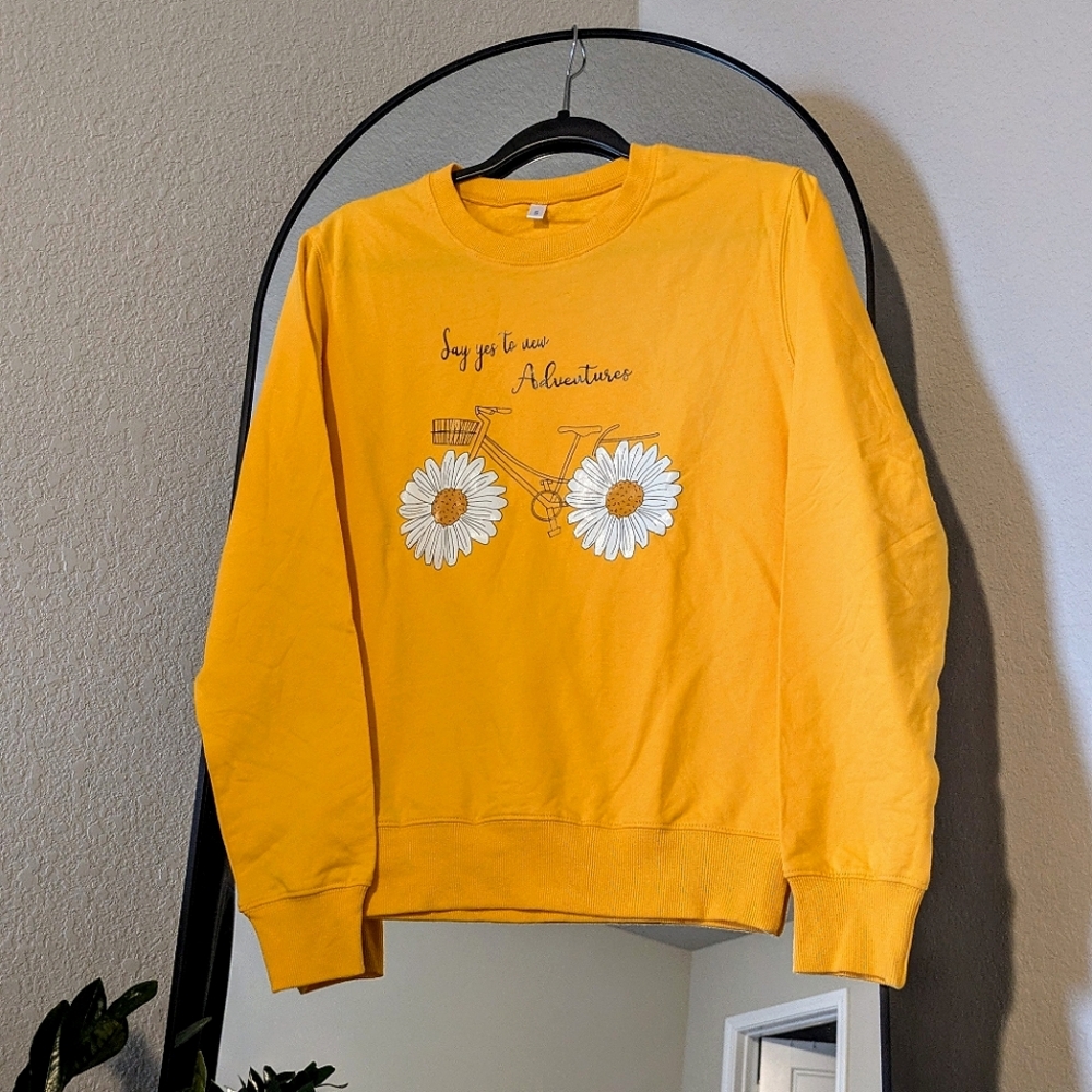 NWOT Mustard Sweatshirt